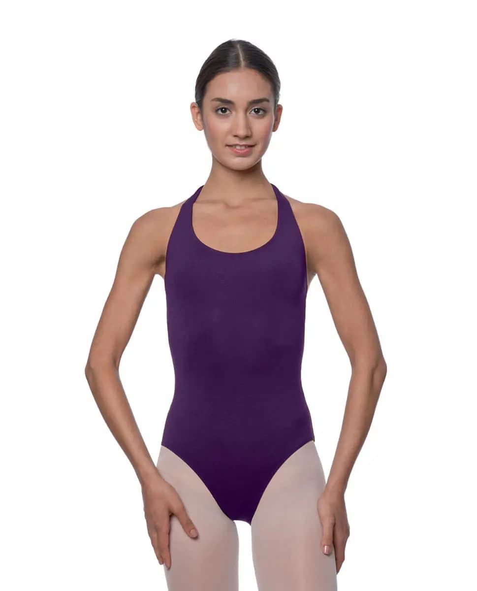 Halter Microfiber Dance Leotard Mallory