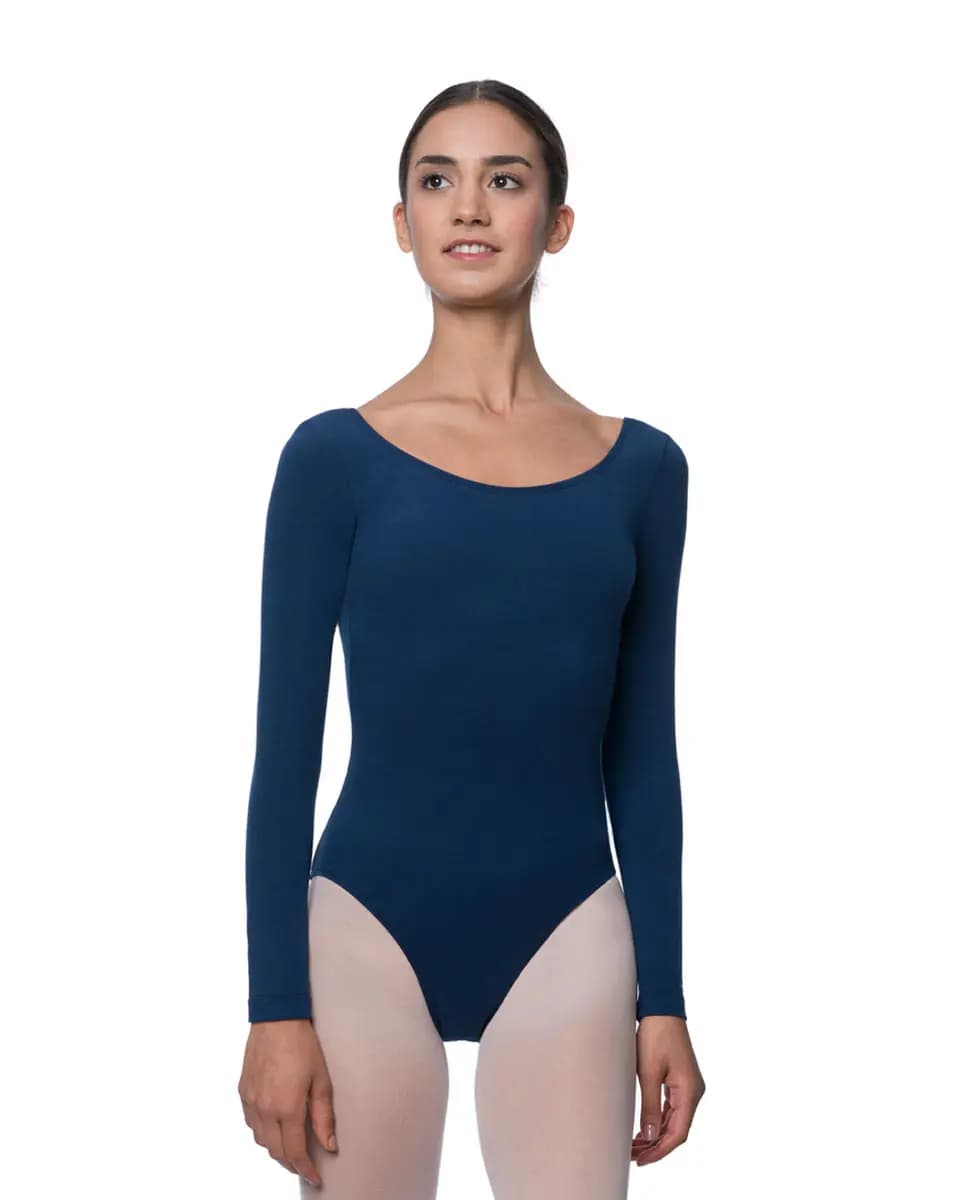 Long Sleeve Cotton Ballet Leotard Liv