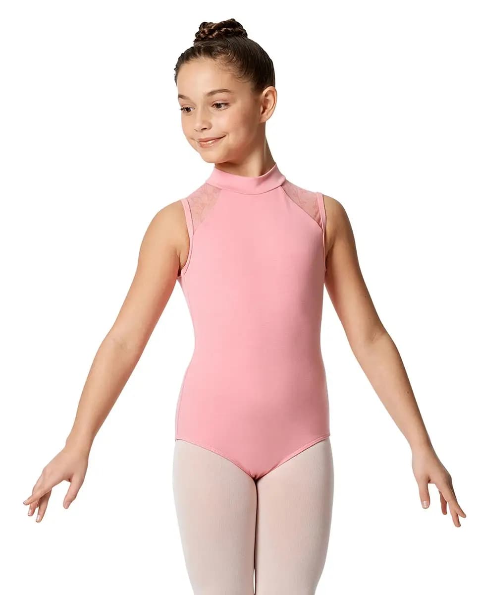 Girls Mock Neck Tank Leotard Carla