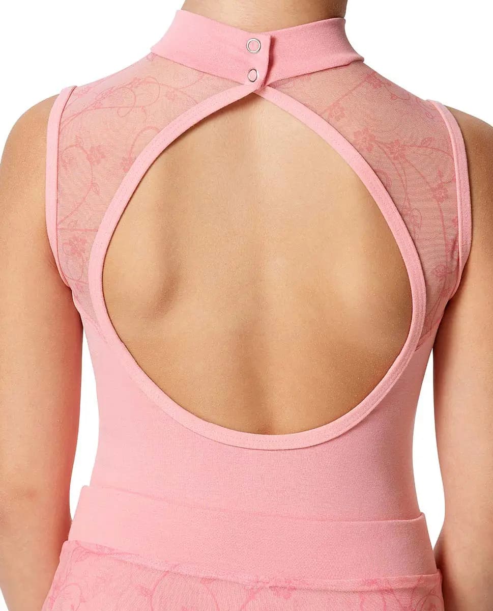 Girls Mock Neck Tank Leotard Carla
