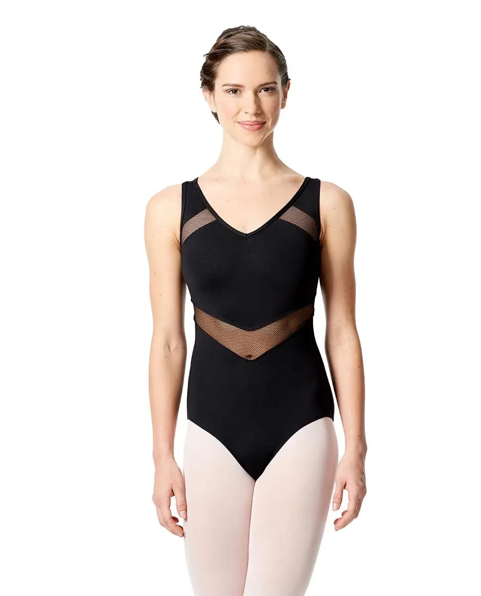 Mesh Inserts Tank Leotard Giovanna