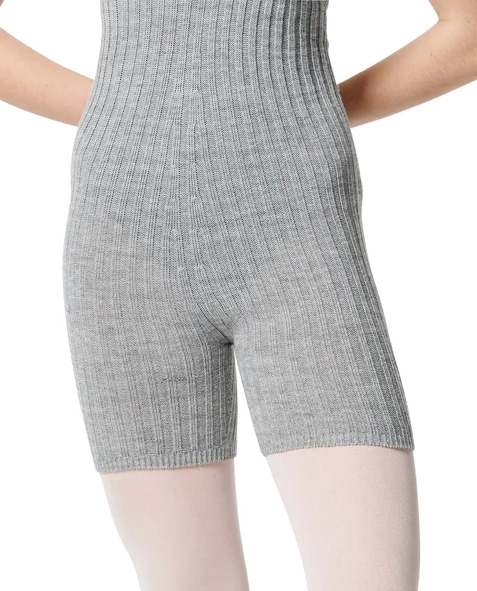 Knitted Rib  Camisole Warm Up Biketard