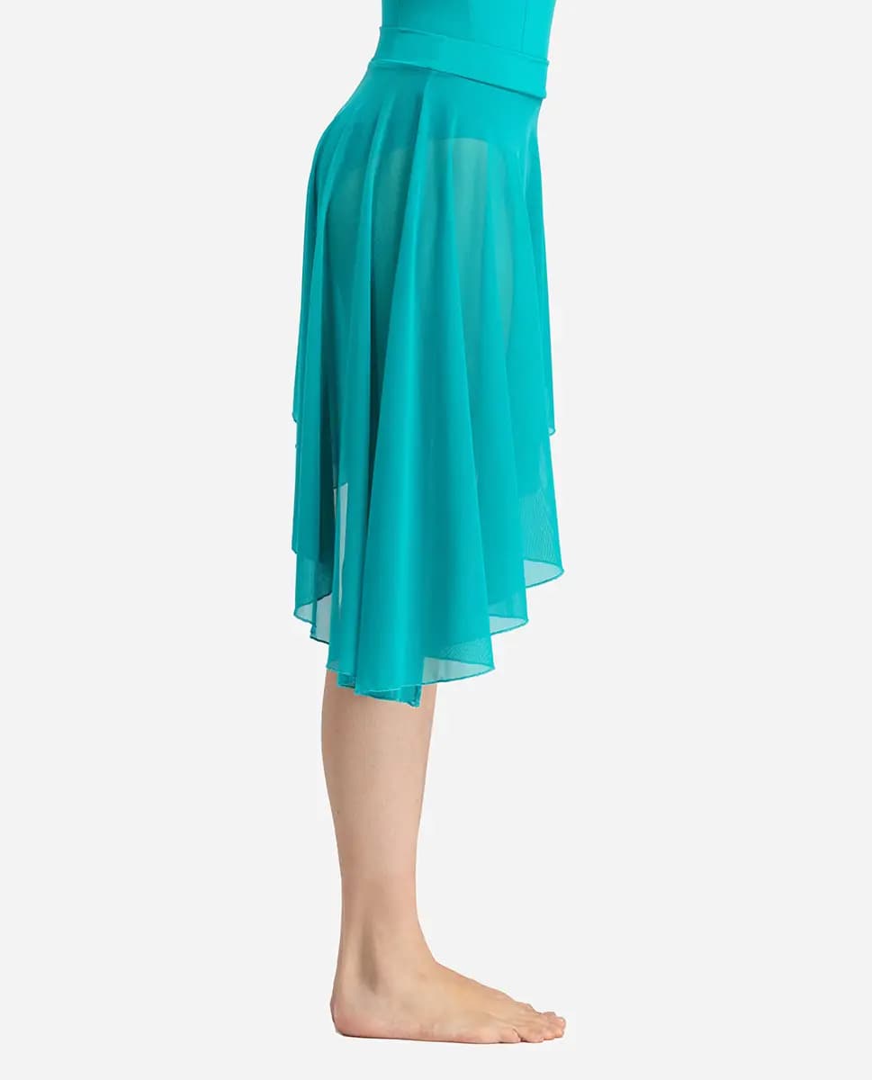 Pull on Asymmetric Dance Skirt Dakini