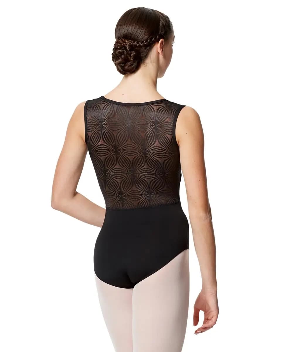 Girls Flower Mesh Tank Dance Leotard Skylar