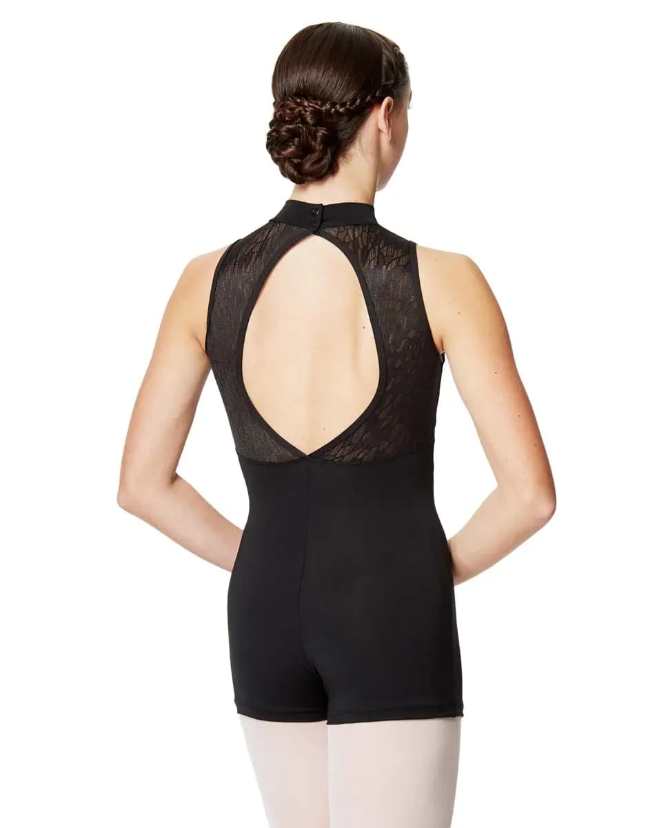Girls Mock Neck Dance Biketard Nova