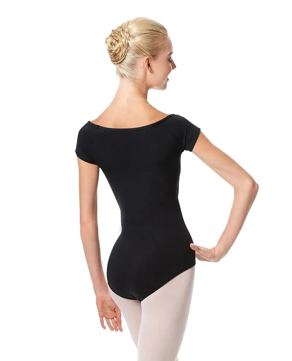 Girls Cap Sleeve Leotard Naomi Cotton