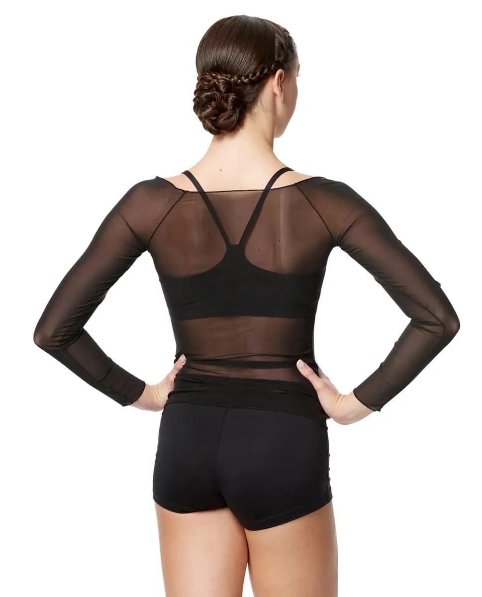 Women Mesh Long Sleeve Top Faith