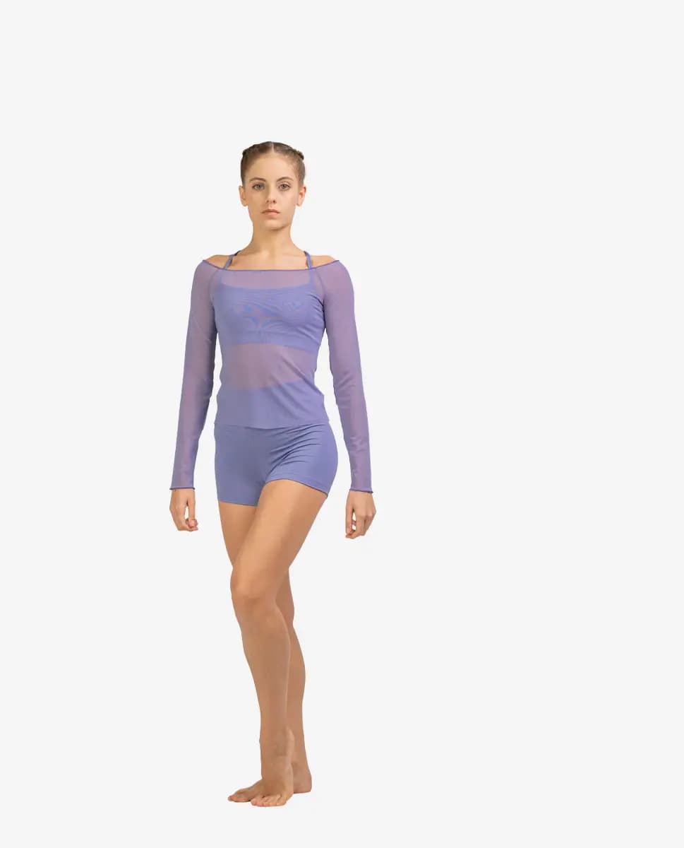 Women Mesh Long Sleeve Top Faith