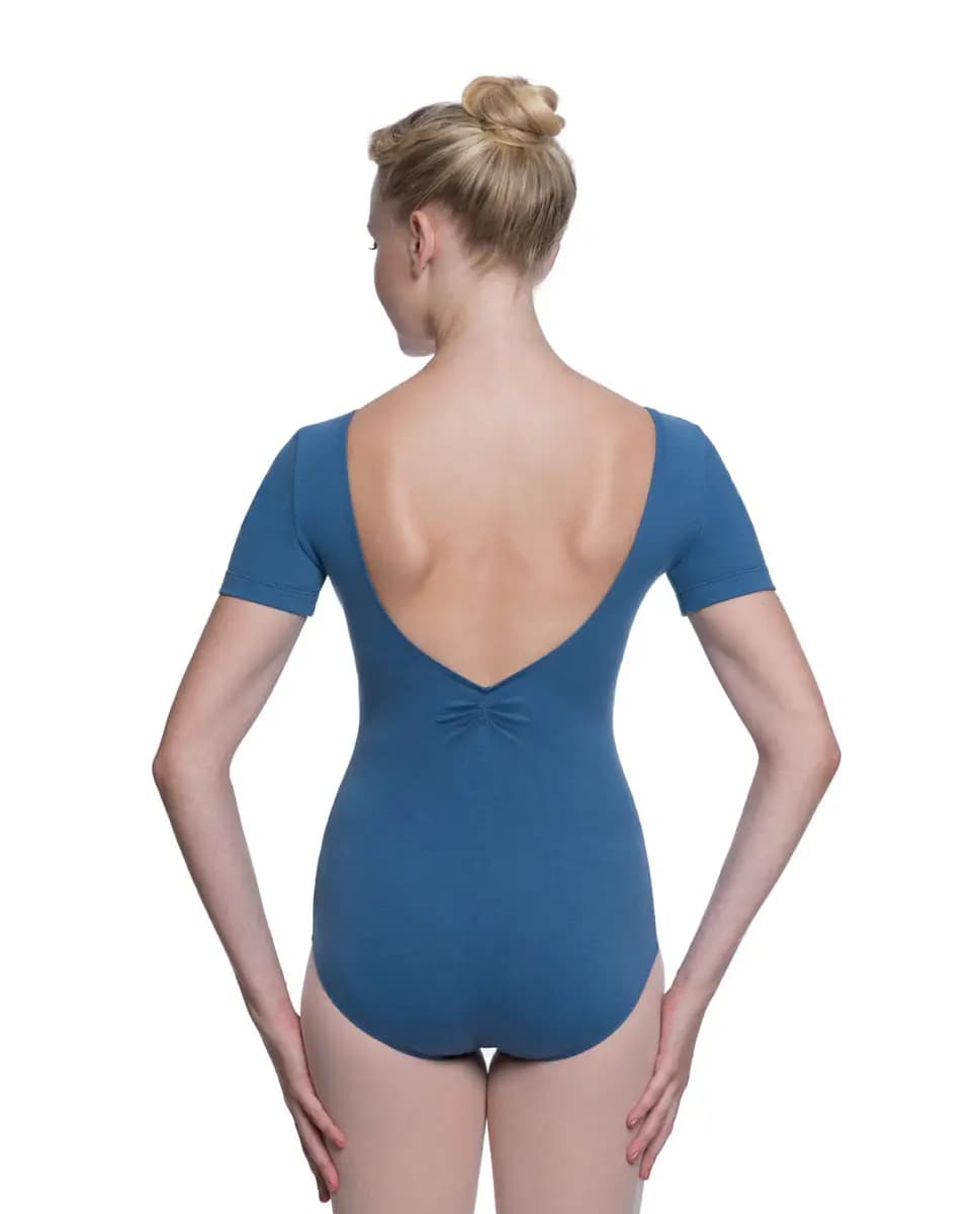 Short Sleeve Cotton Dance Leotard Mckenzie
