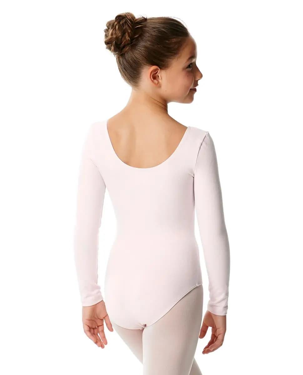 Girls Long Sleeve Cotton Ballet Leotard Liv