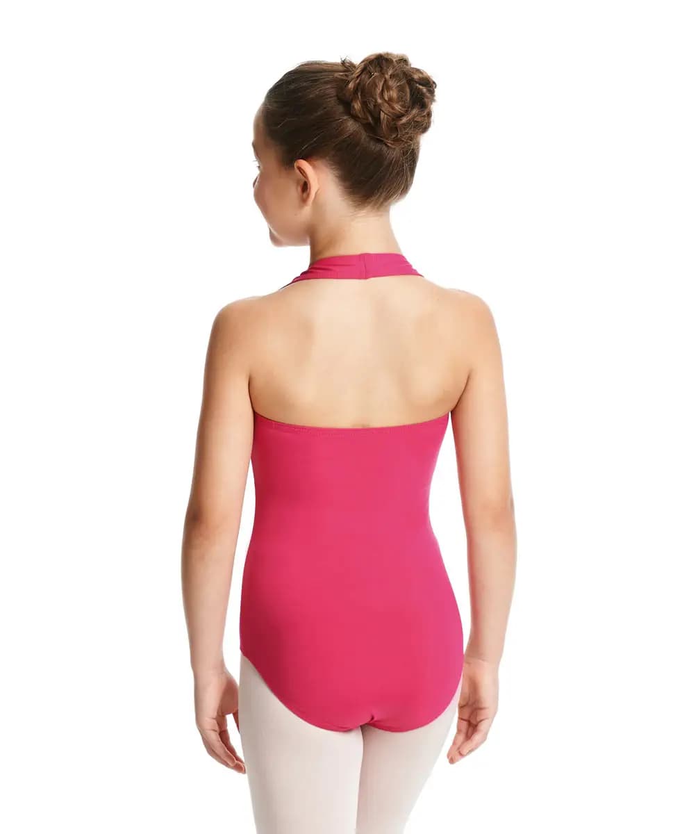 Girls Halter Microfiber Dance Leotard Mallory