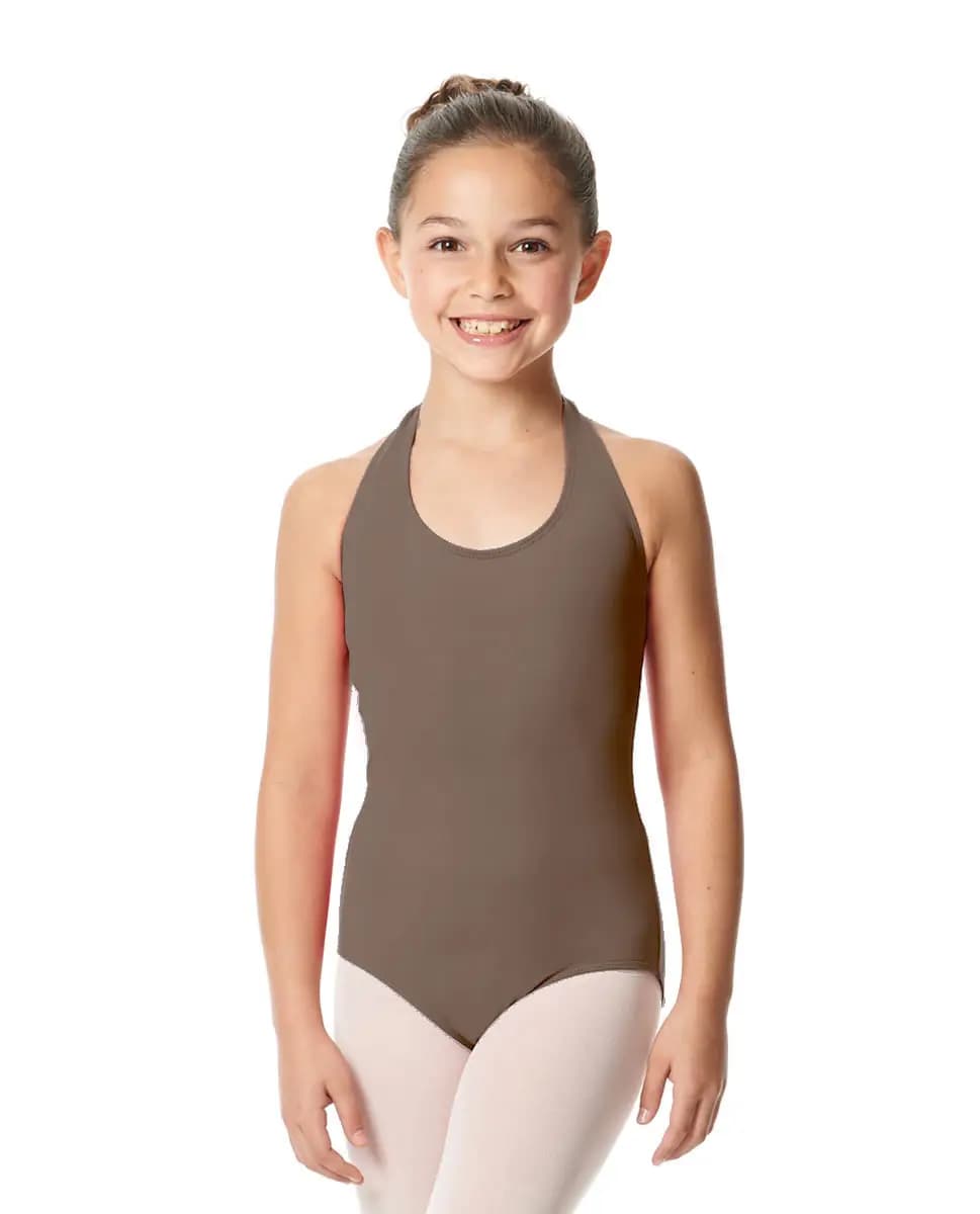 Girls Halter Microfiber Dance Leotard Mallory