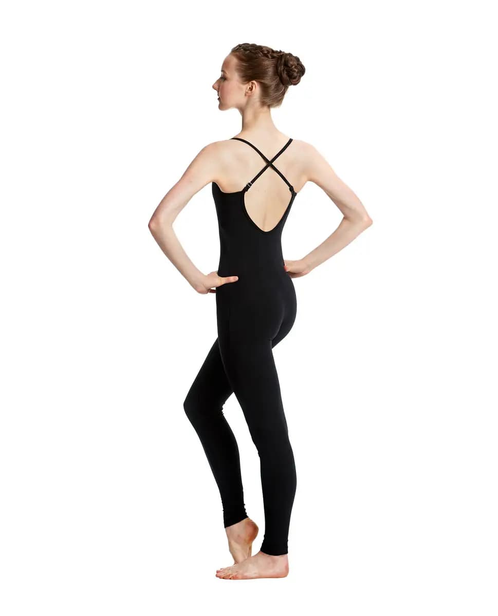 Brushed Cotton Low Back Long Dance Unitard Madelyn