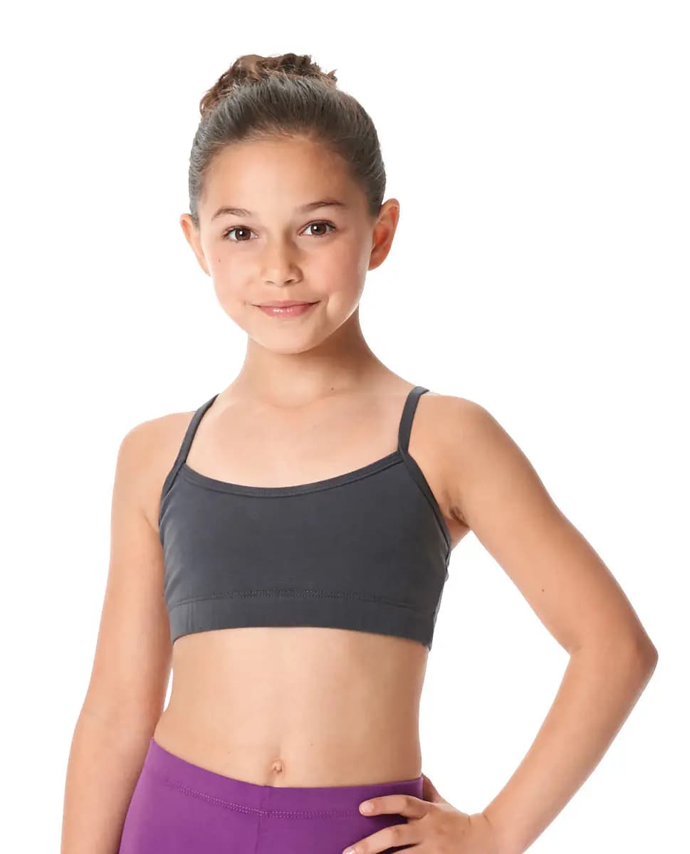 Girls Brushed Cotton Camisole Dance Bra Top Evelin