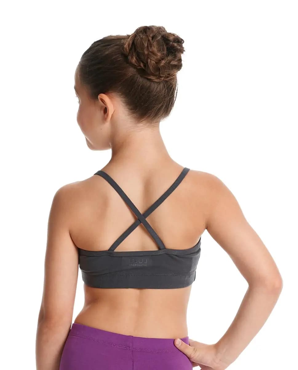 Girls Brushed Cotton Camisole Dance Bra Top Evelin