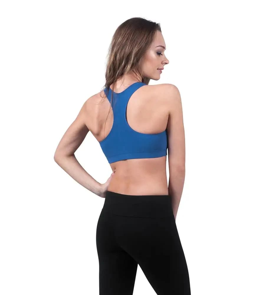 Brushed Cotton Racerback Dance Bra Top Ella