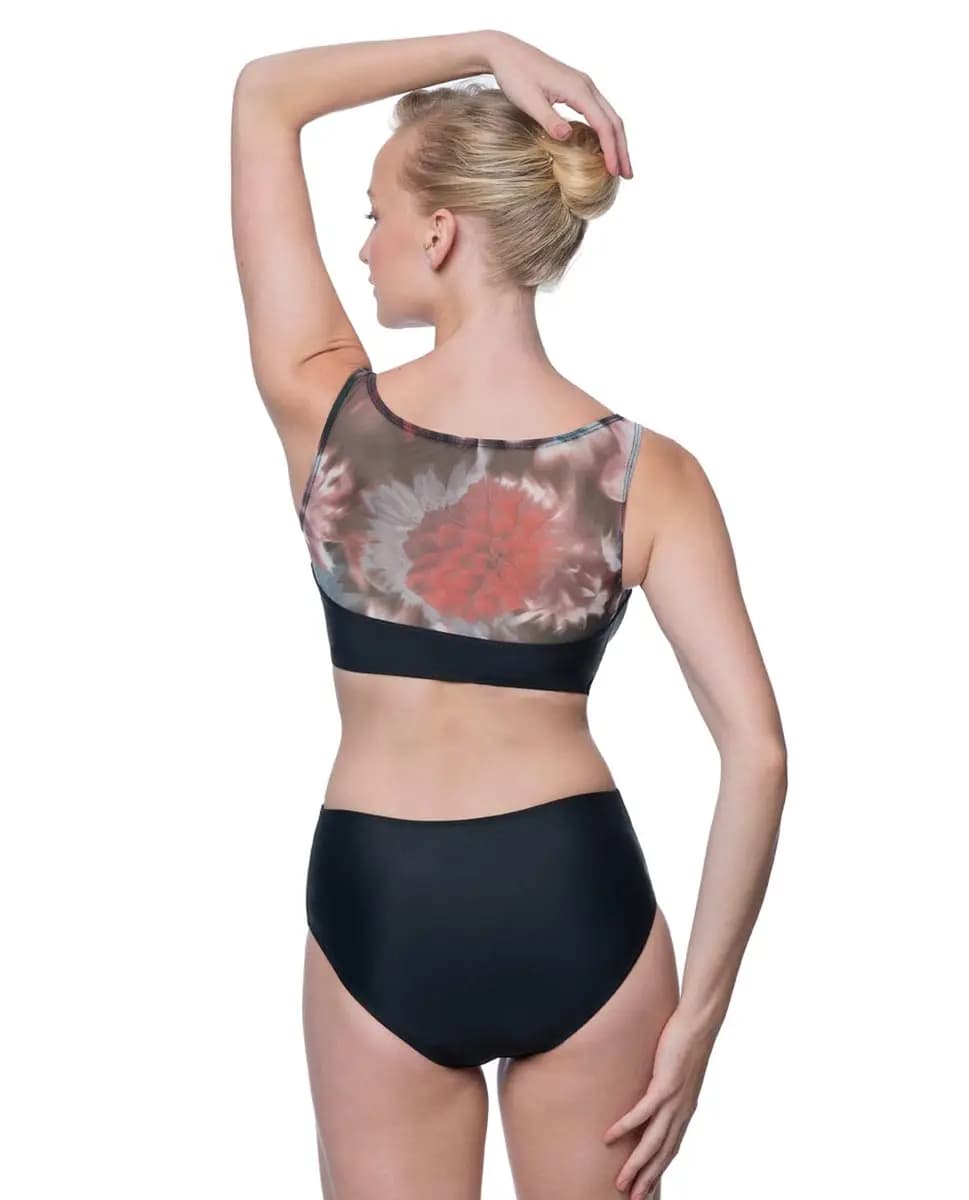 Alice Printed Mesh Tank Leotard