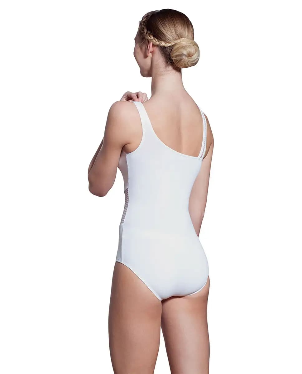 Harmony Striped Mesh Tank Leotard