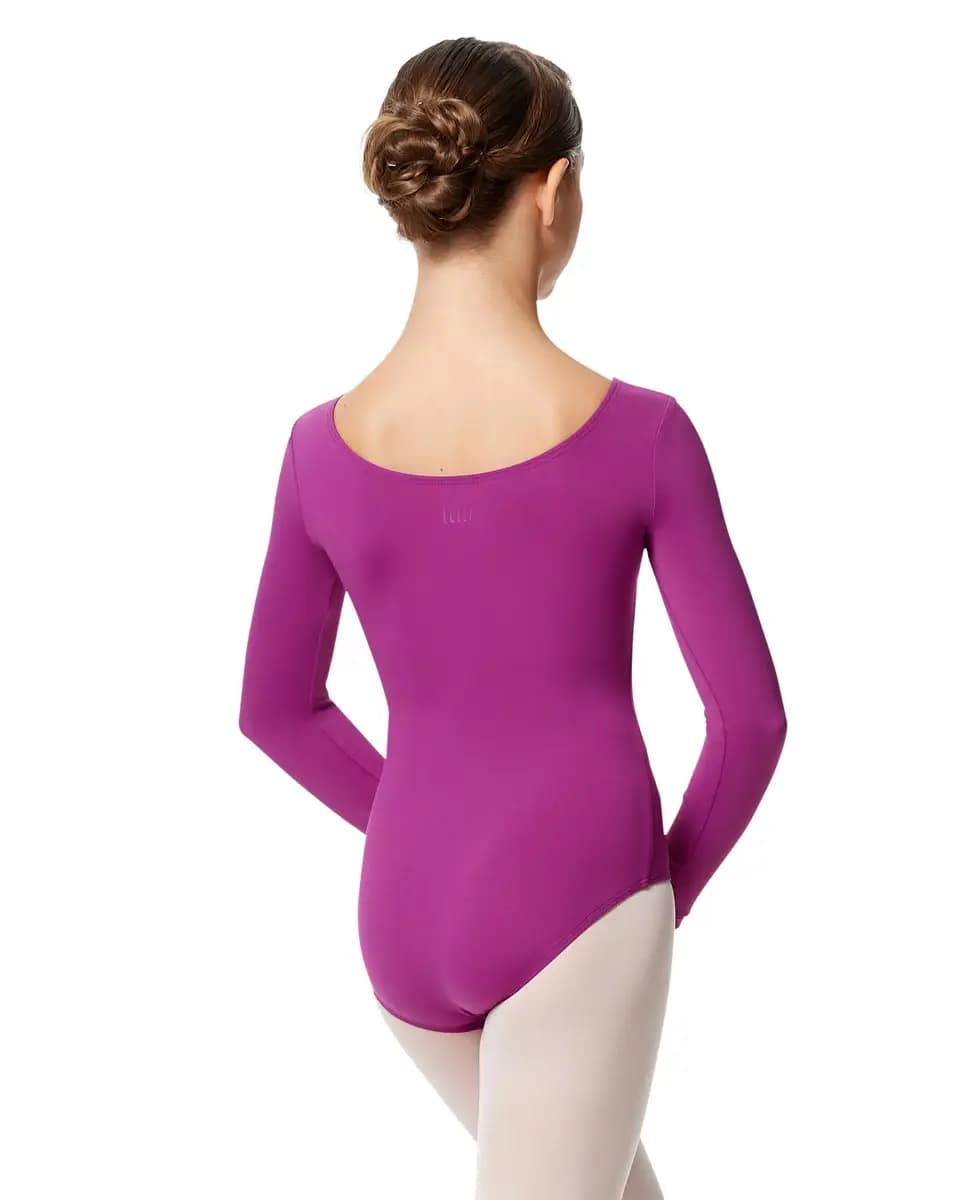 Girls Microfiber Long Sleeve Leotard Inez