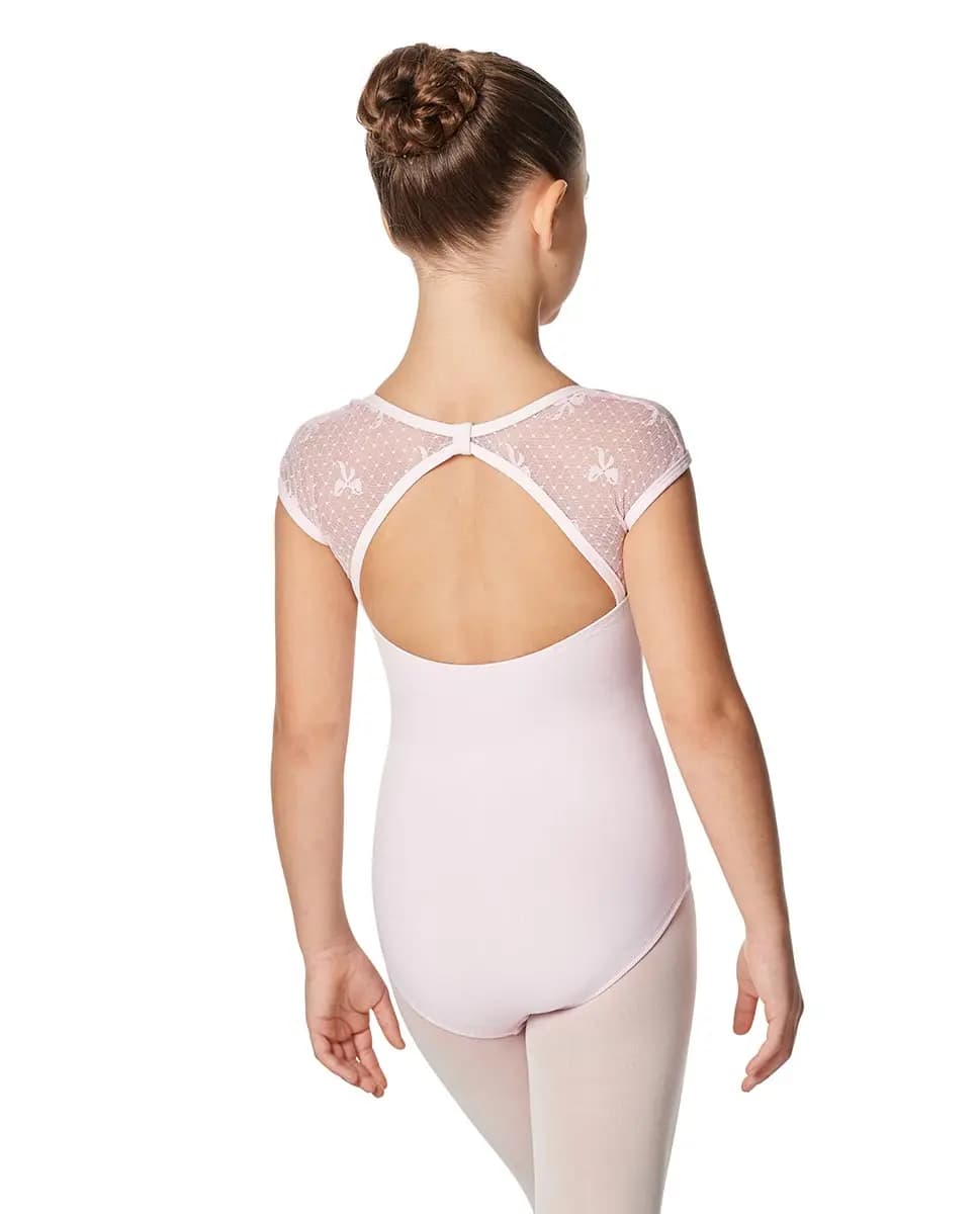 Girls Cap Sleeve Leotard Elaine