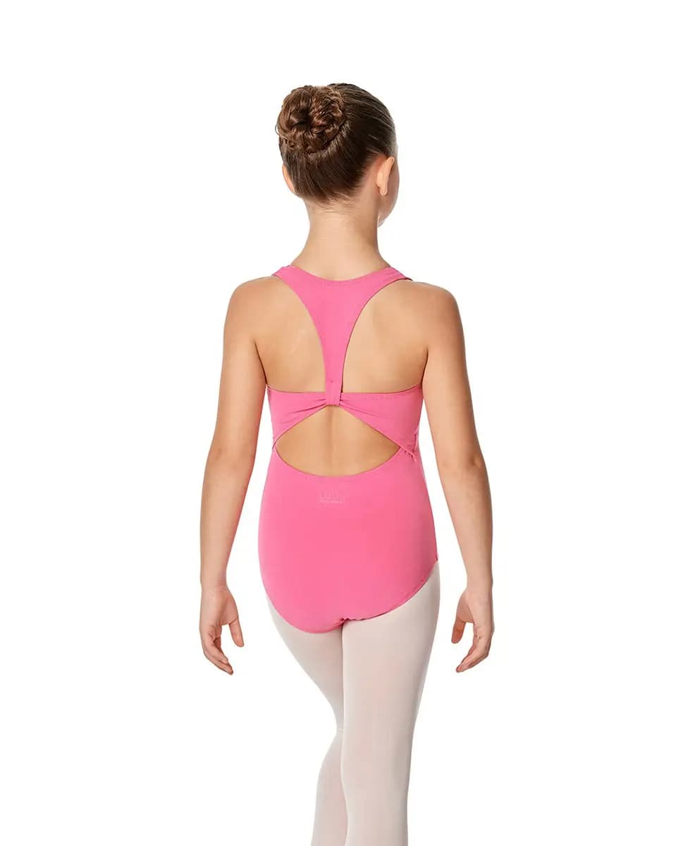Girls Brushed Cotton Tank Dance Leotard Ember