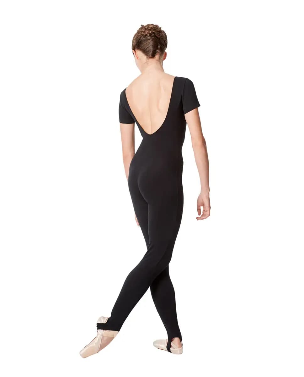 Short Sleeve Cotton Unitard Sophie