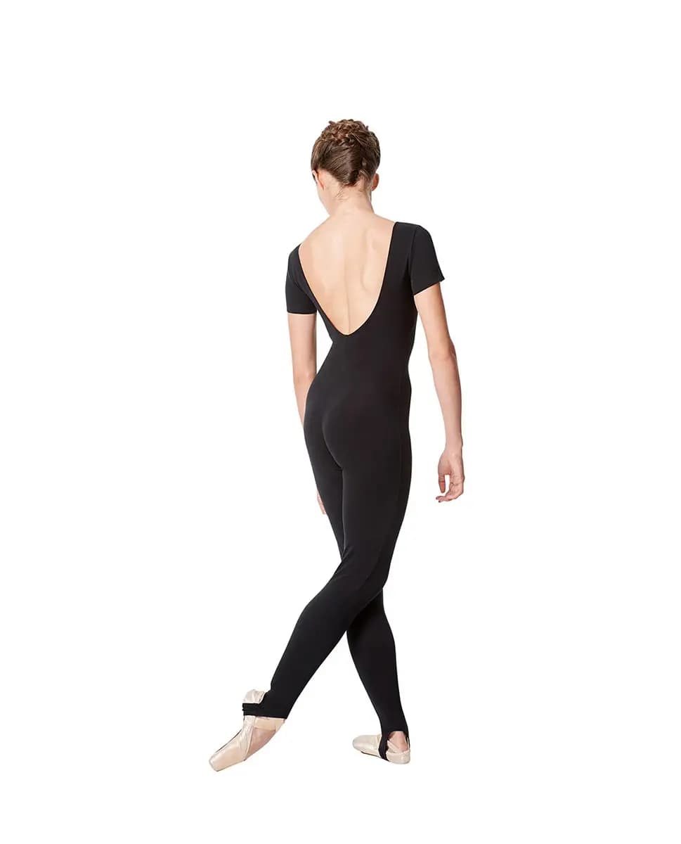 Short Sleeve Cotton Unitard Sophie