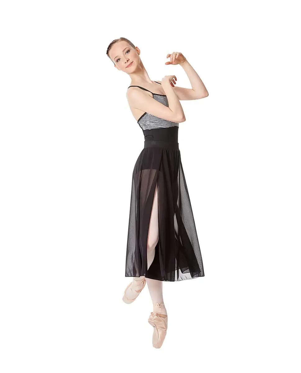 Mesh Side slit Sheer Skirt Bella