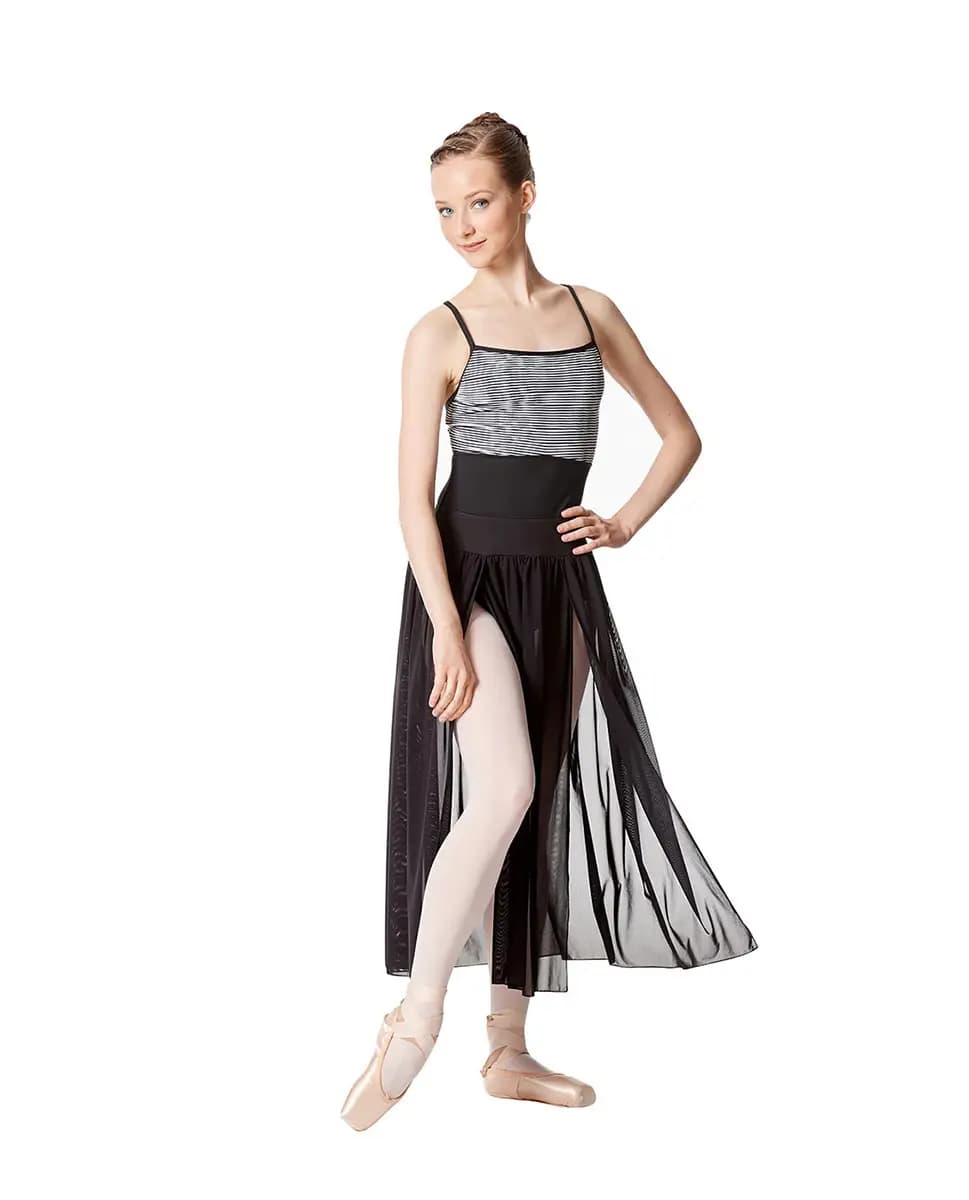 Mesh 2 Sides Slit Sheer Skirt Keira
