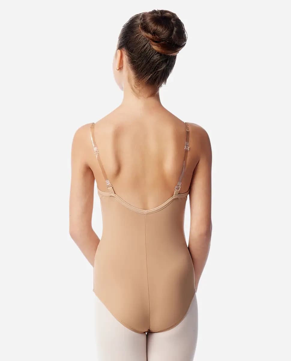 Undergarment Girls Clear Straps Leotard Elouise