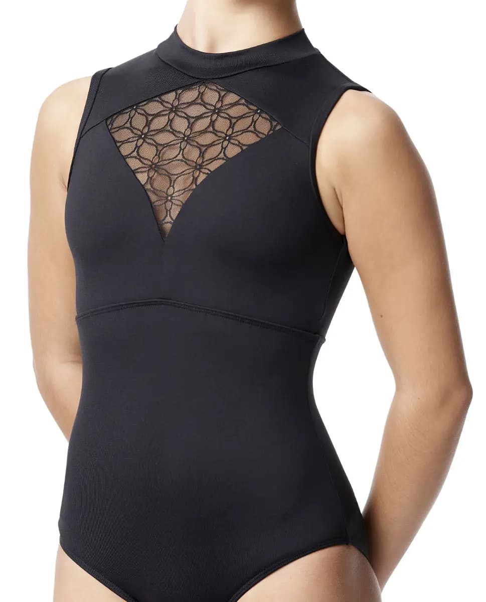 Girls Mock Neck Leotard Carolina