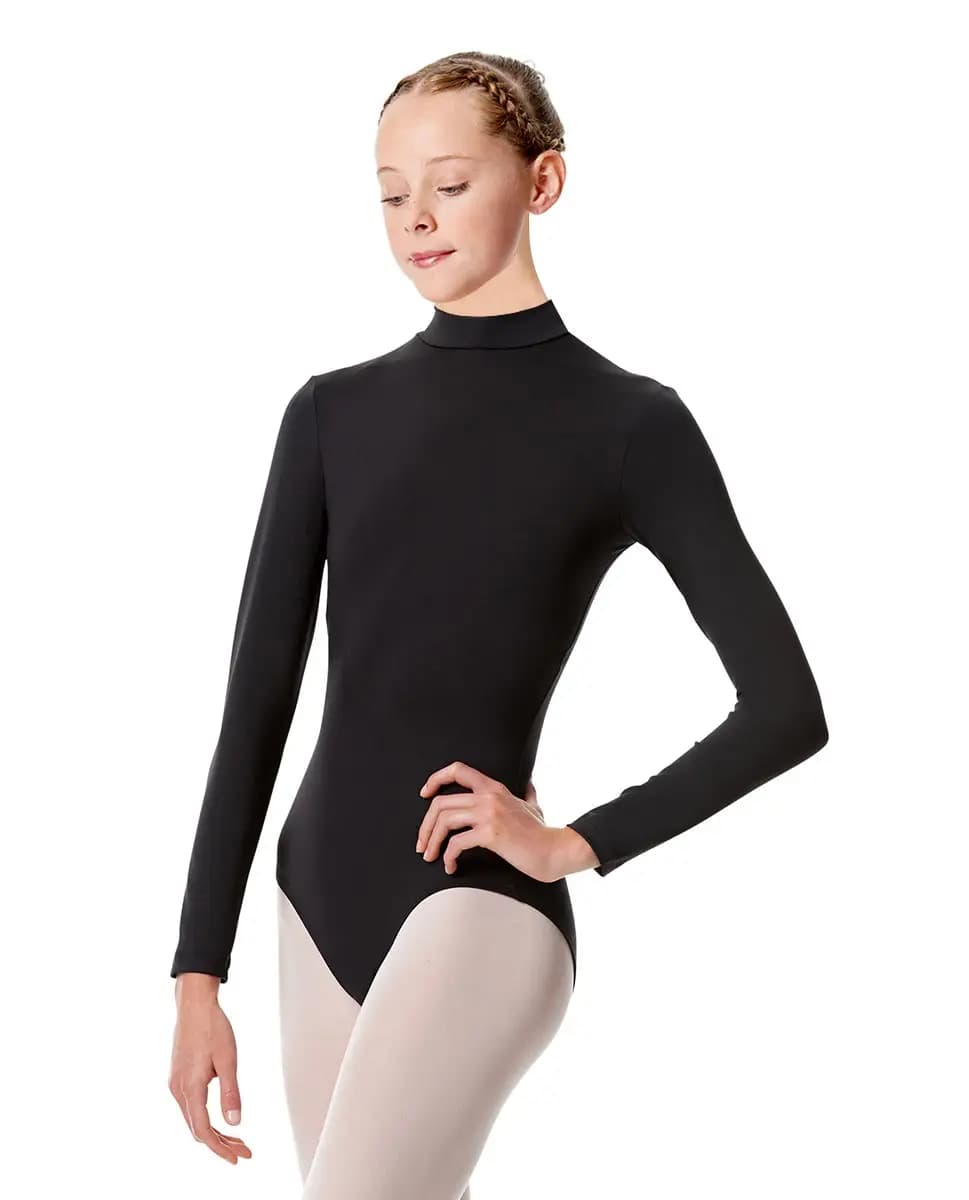 Turtleneck Long Sleeve Girls Leotard Liana