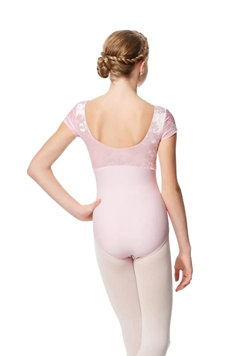 Girls Velvet Cap Sleeve Dance Leotard Eden