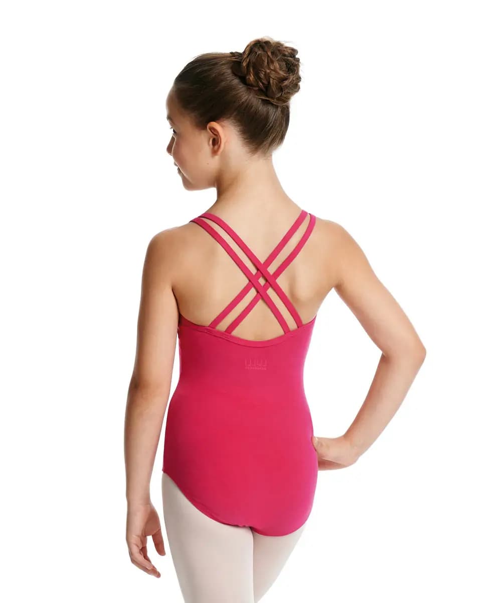 Girls Double Shoulder Straps Cotton Dance Leotard Yvette