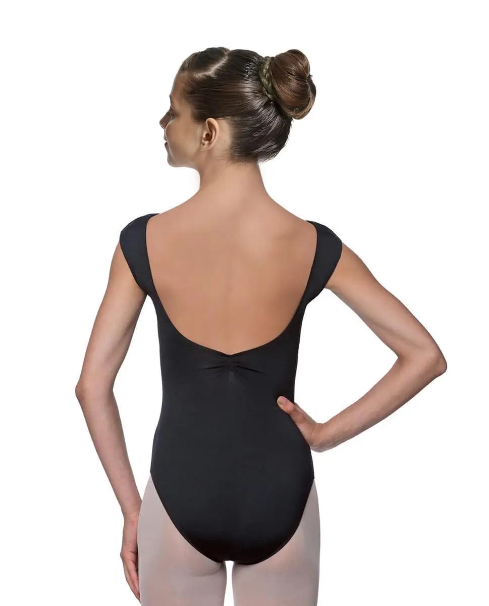 Girls Pinch Front Cap Sleeve Leotard Peyton