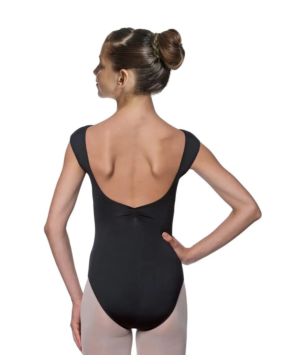 Girls Pinch Front Cap Sleeve Leotard Peyton