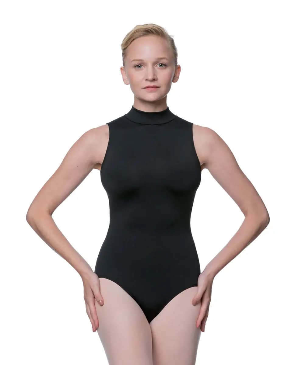 Mock Turtleneck Microfiber Dance Leotard Penelope