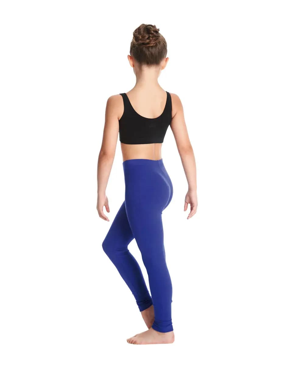 Girls Brushed Cotton Ankle Dance Leggings Layla