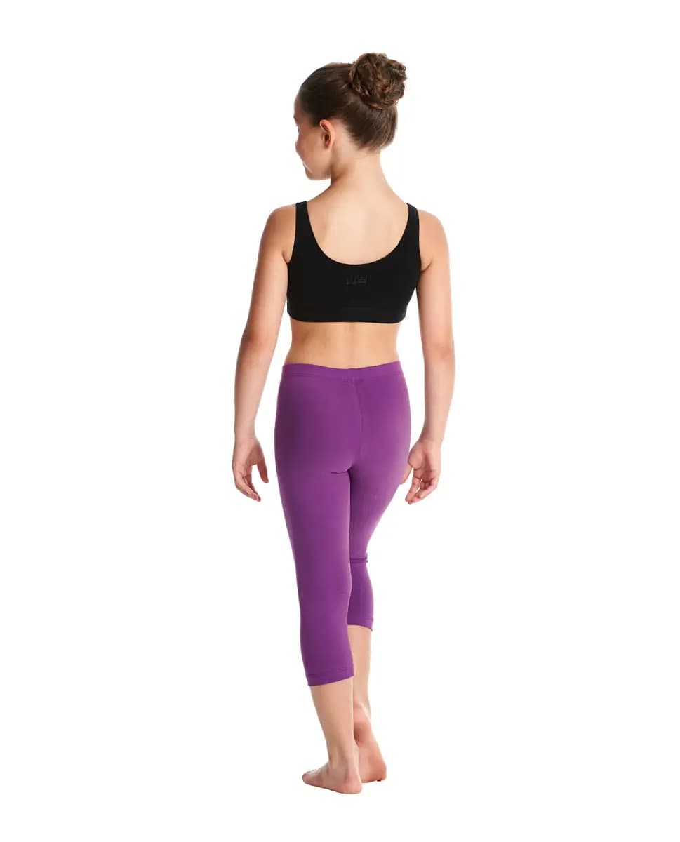 Girls Brushed Cotton Capri Dance Leggings Rayna