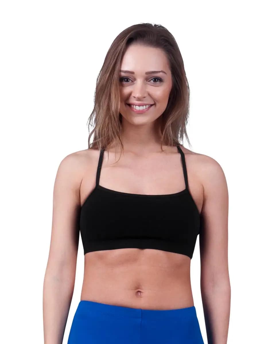 Brushed Cotton Camisole Dance Bra Top Evelin