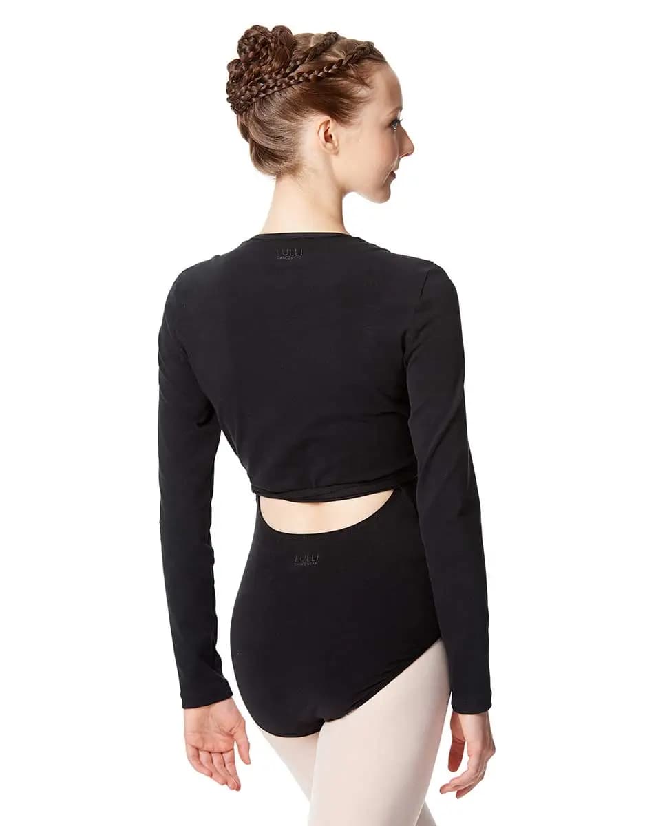 Wrap Over Brushed Cotton Cardigan Arianna