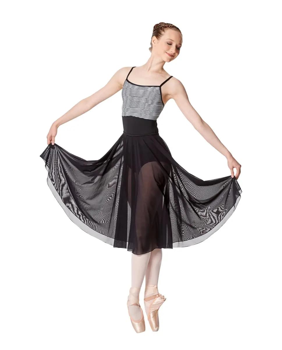 Girls Mesh Long Sheer Skirt Emilia