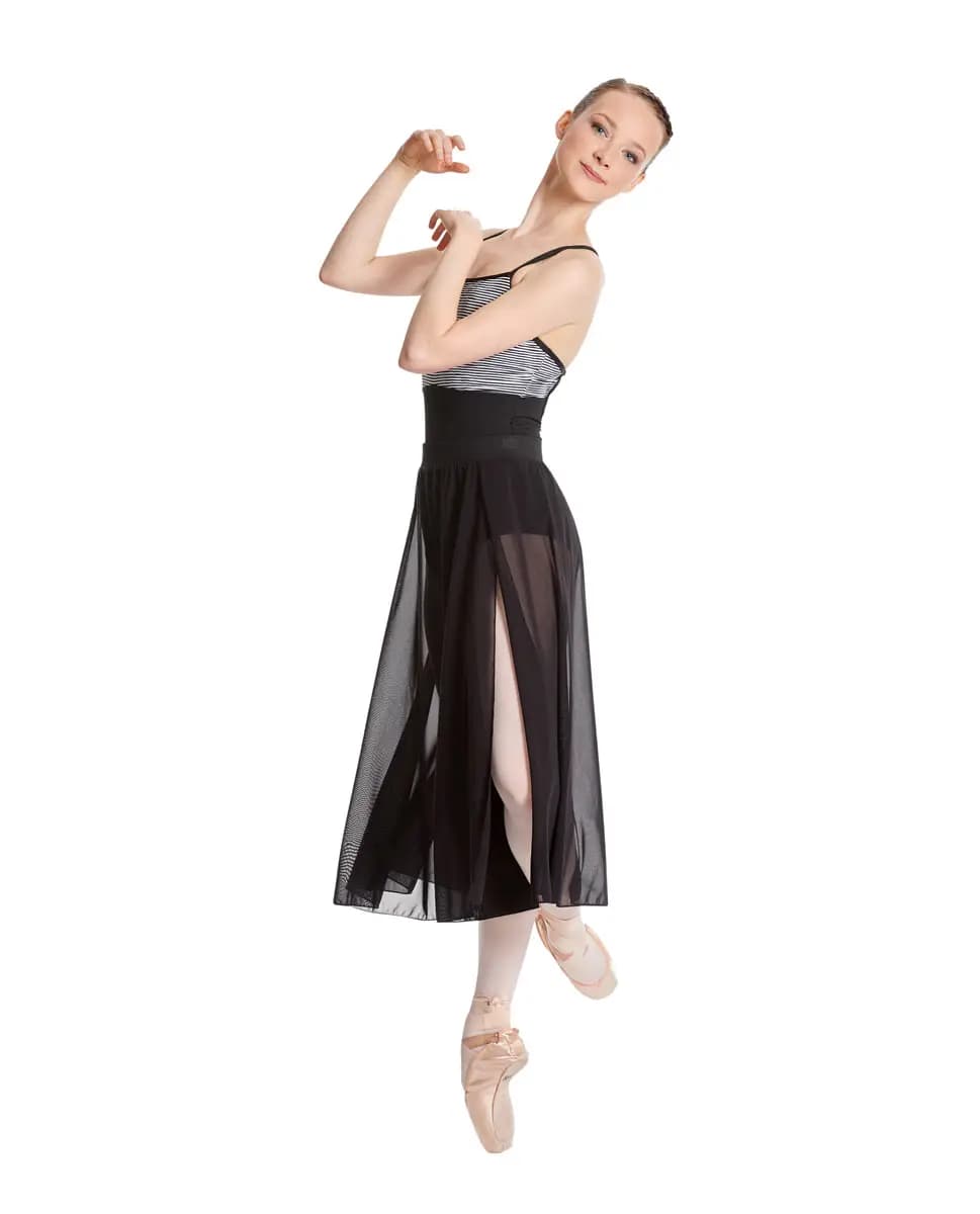 Mesh Side slit Sheer Skirt Bella