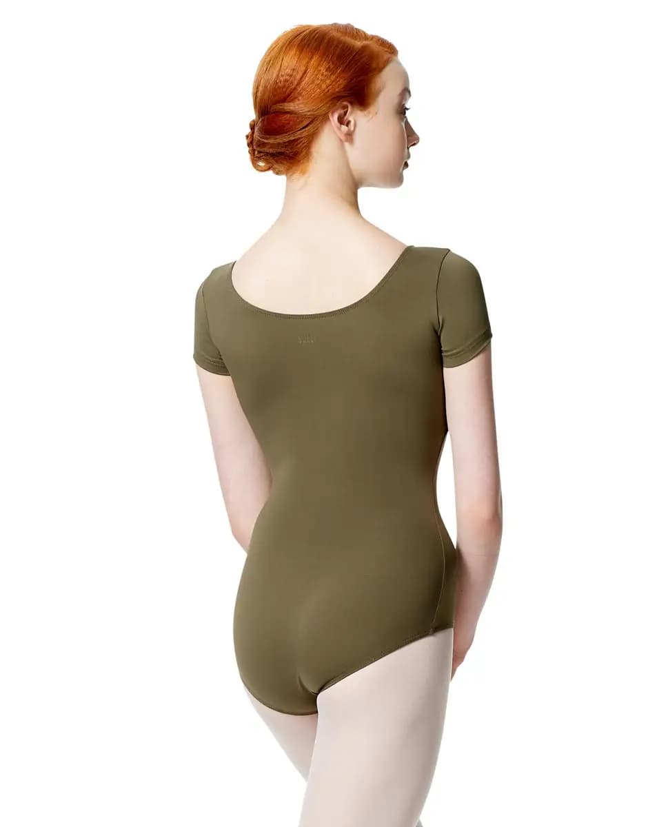Women Microfiber Short Sleeve Leotard Abigail