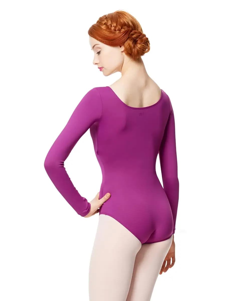 Women Microfiber Long Sleeve Leotard Inez