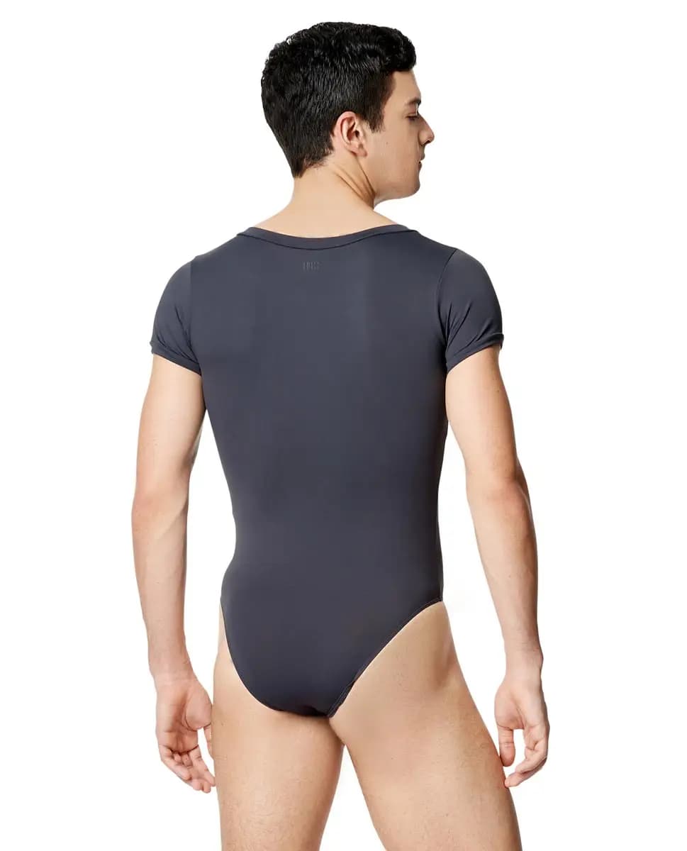 Mens Microfiber V Neck Short Sleeve Leotard Ethan