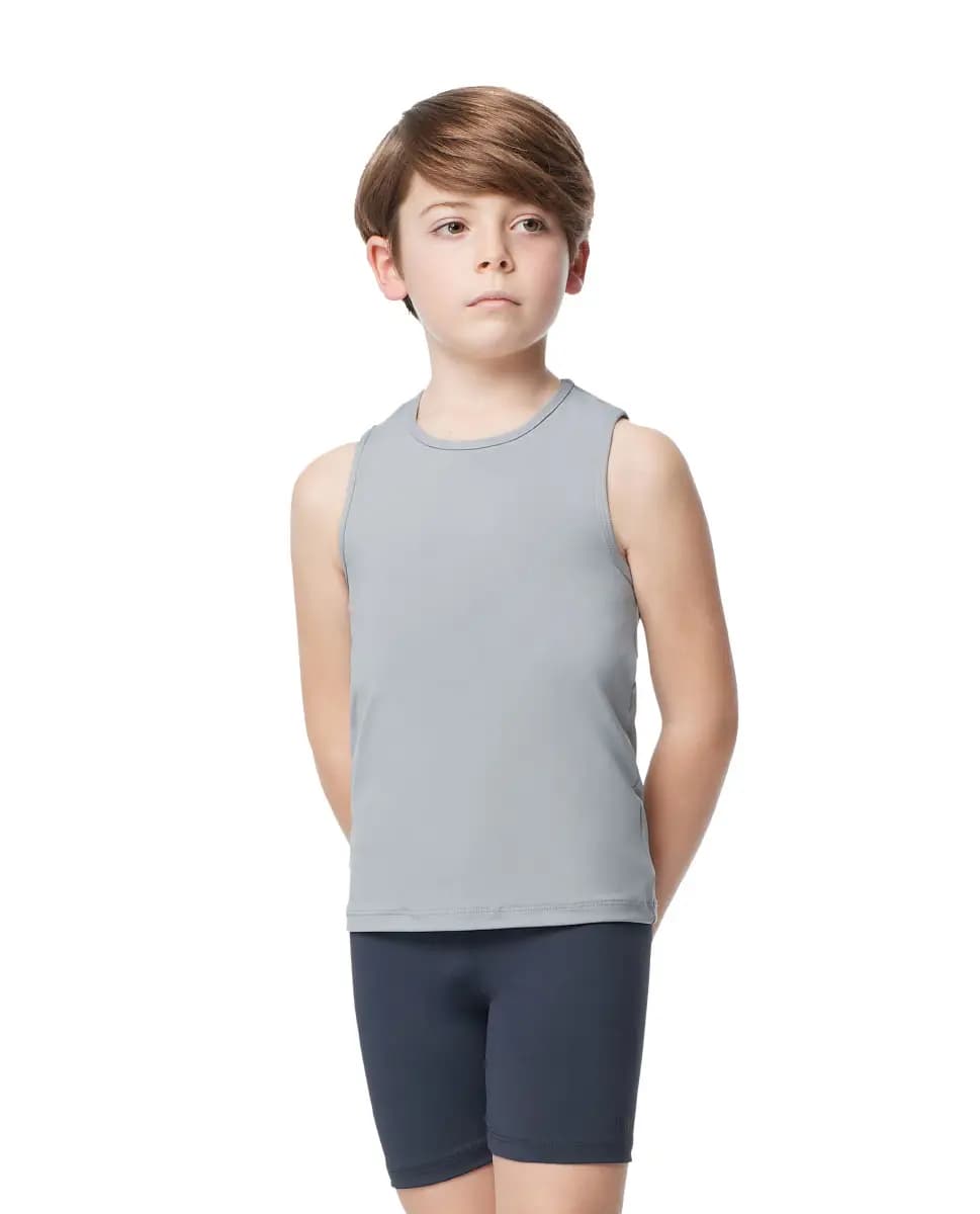 Boys Microfiber Tank Dance Top Leo