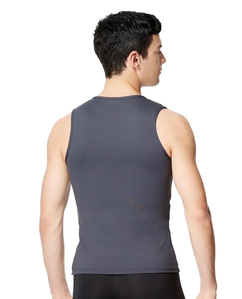 Mens Microfiber Tank Dance Top Leo