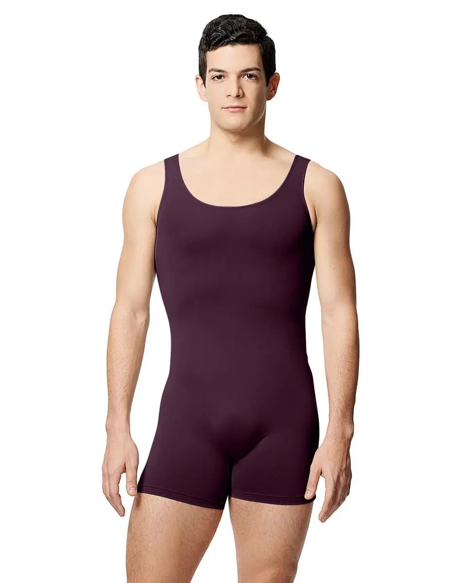 Mens Microfiber Tank Shorty Unitard Balzac