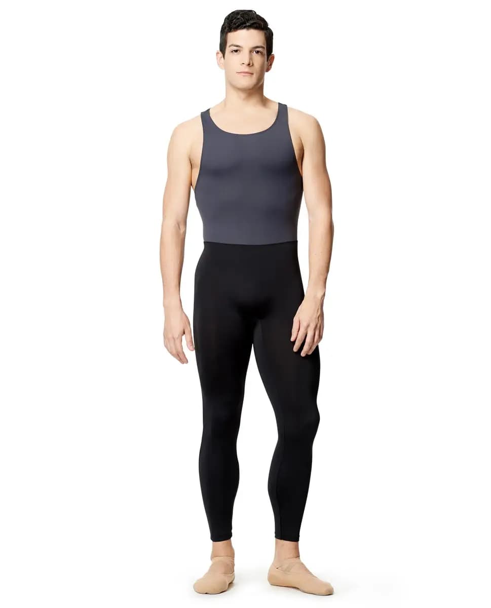 Mens Microfiber Racerback Two Tone Footless Unitard Bernie